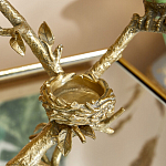 Подсвечник с двумя попугаями из фарфора на бронзовой ветке Eden Garden варинант исполнения - 4 | Loft Concept в Кирове