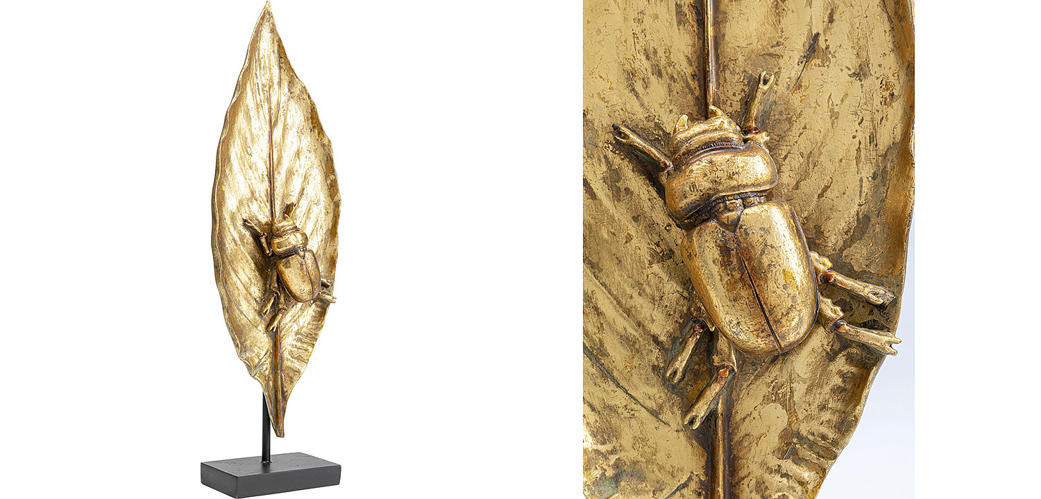 Статуэтка Golden Beetle on a leaf - Loft-Concept в Кирове