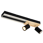 Потолочный светильник черный GAVIN WOOD варинант исполнения - 1 | Loft Concept в Кирове