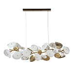 Люстра с белыми и золотистыми цветами G9 Dahlia Flowers Lamp варинант исполнения - 3 | Loft Concept в Кирове