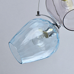 Люстра каскадная с 9-ю разноцветными стеклянными плафонами Kaleido варинант исполнения - 5 | Loft Concept в Кирове