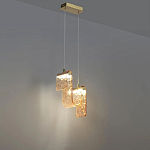 Подвесной светильник волнистой формы из фактурного стекла Wave варинант исполнения - 4 | Loft Concept в Кирове