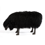 Банкетка Овечка черная Sheep Bench Black head down варинант исполнения - 1 | Loft Concept в Кирове