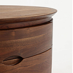 Прикроватный столик из дерева с 2-мя ящиками Moon Walnut Furniture варинант исполнения - 5 | Loft Concept в Кирове