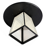 Обеденный стол с круглой чёрной столешницей и плетёным основанием Savanna Round Table варинант исполнения - 2 | Loft Concept в Кирове