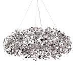 Люстра подвесная круглая с многочисленными металлическими круглыми элементами Terzani Argent варинант исполнения - 1 | Loft Concept в Кирове