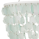 Люстра круглая с каскадом из декоративных элементов Sea Glass варинант исполнения - 2 | Loft Concept в Кирове