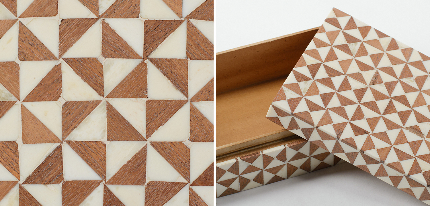 Шкатулка Wood Bone Inlay Box Шкатулка Wood Bone Inlay Box - Loft-Concept в Кирове