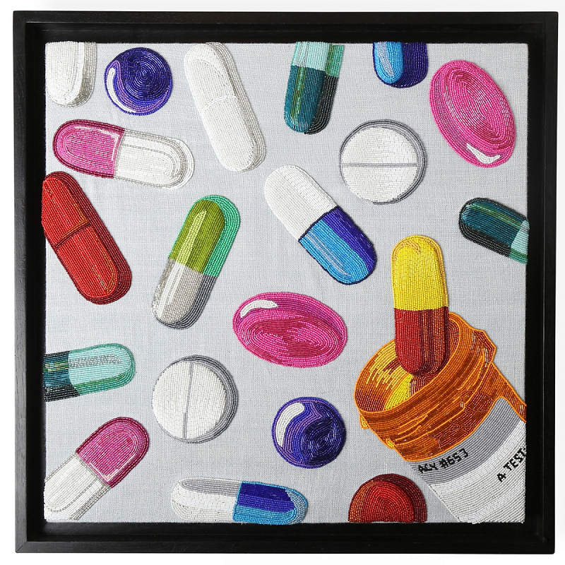 Панно Jonathan Adler HAPPY PILLS BEADED WALL ART Мульти Панно Jonathan Adler HAPPY PILLS BEADED WALL ART Мульти в Кирове | Loft Concept