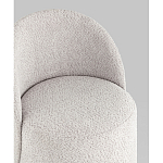 Пуф Loreen со спинкой вращающийся букле светло-серый варинант исполнения - 2 | Loft Concept в Кирове