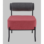 Кресло Ponpoun тёмно-серый бордо варинант исполнения - 4 | Loft Concept в Кирове