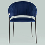 Стул в велюре синего цвета Horizon варинант исполнения - 3 | Loft Concept в Кирове