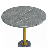 Кофейный столик круглый из мрамора серый Reliable Foundation варинант исполнения - 3 | Loft Concept в Кирове