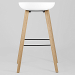 Барный стул на ножках из натурального дерева Boras White варинант исполнения - 4 | Loft Concept в Кирове