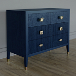 Бельевой Комод с 4 ящиками Elsa Dreams Blue варинант исполнения - 1 | Loft Concept в Кирове