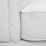 Кресло низкое с мягкой обивкой из велюра на 4-х ножках из массива березы Sophie Armchair white варинант исполнения - 6 | Loft Concept в Кирове