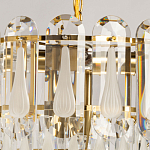 Люстра многоярусная с овальными прозрачными подвесками 36 см Harmonica варинант исполнения - 6 | Loft Concept в Кирове