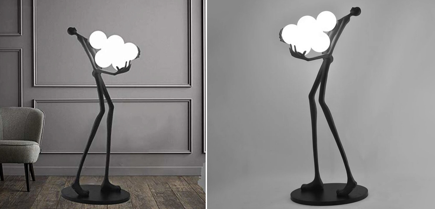 Торшер Man carries light Six Balls Торшер Man carries light Six Balls - Loft-Concept в Кирове