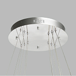 Люстра с тремя кольцами цвета хром и прозрачными хрустальными шарами по периметру Sacramento Transparent Balls Chandelier варинант исполнения - 11 | Loft Concept в Кирове