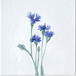 Плитка с узором Васильки варинант исполнения - 2 | Loft Concept в Кирове