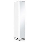 Шкаф-пенал белый с зеркальной дверцей Strict Lines варинант исполнения - 2 | Loft Concept в Кирове