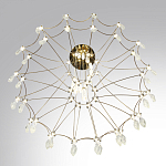 Люстра подвесная из металла с хрустальными прозрачными подвесками Quasar 81 варинант исполнения - 5 | Loft Concept в Кирове