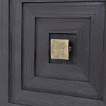 Тумба черная из дерева двухдверная Geometric Double Door Nightstand варинант исполнения - 2 | Loft Concept в Кирове