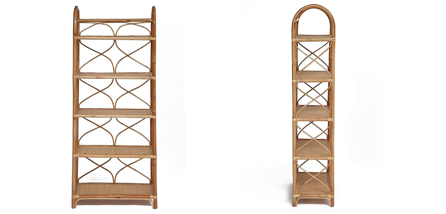 Этажерка Rattan Wicker Bookcase Этажерка Rattan Wicker Bookcase - Loft-Concept в Кирове