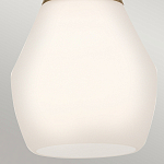 Подвесной светильник каплевидной формы с комбинированным плафоном из стали и белого матового стекла Kichler варинант исполнения - 13 | Loft Concept в Кирове