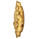 Бра светодиодное из многослойных золотых дисков Metal Disc Chandelier варинант исполнения - 4 | Loft Concept в Кирове