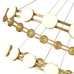 Люстра двухъярусная с круглыми светодиодными источниками света Maxine Light варинант исполнения - 8 | Loft Concept в Кирове