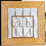 Зеркало квадратное в фактурной раме Pattern варинант исполнения - 1 | Loft Concept в Кирове