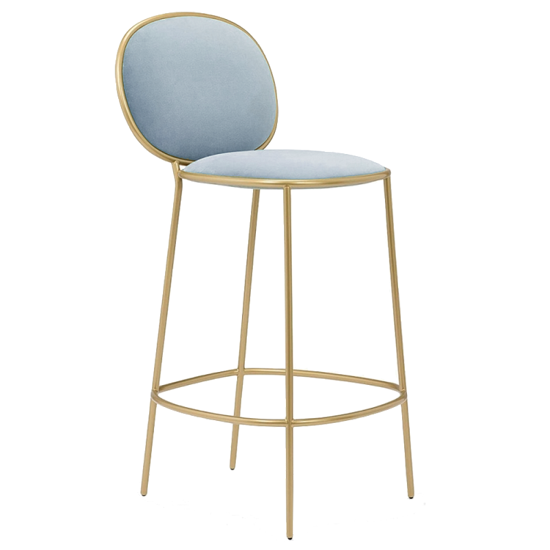 Барный стул Stay Bar Stool Золотой Серый Барный стул Stay Bar Stool Золотой Серый в Кирове | Loft Concept