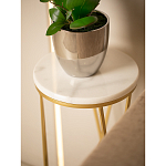 Столик дизайнерский Beige marble варинант исполнения - 5 | Loft Concept в Кирове