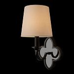 Бра с белым текстильным абажуром и фигурным основанием с зеркальной вставкой Vitorino варинант исполнения - 9 | Loft Concept в Кирове