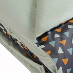 Постельное белье из сатина с принтом треугольники 150х200 см Triangular Dreams варинант исполнения - 4 | Loft Concept в Кирове