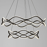 Люстра подвесная с волнообразным черным каркасом Black Tsunami варинант исполнения - 1 | Loft Concept в Кирове