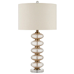 Настольная лампа с фактурным стеклянным корпусом Glamorous Pommel варинант исполнения - 3 | Loft Concept в Кирове