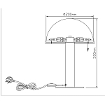 Настольная лампа c абажуром в форме купола из натурального камня  Heavenly Harmony варинант исполнения - 7 | Loft Concept в Кирове