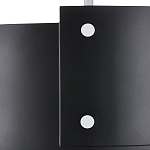 Потолочный светильник круглый светодиодный Semicircular White Panels чёрный варинант исполнения - 1 | Loft Concept в Кирове