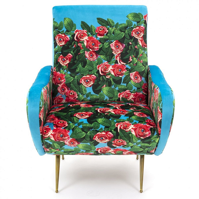 Кресло Seletti Armchair Roses Бирюзовый Красный Латунь Кресло Seletti Armchair Roses Бирюзовый Красный Латунь в Кирове | Loft Concept