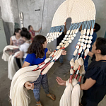 Настенное украшение из нитей Корона с кисточками Crown Wall Hanging варинант исполнения - 3 | Loft Concept в Кирове