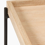 Консоль деревянной столешницей и полкой Wooden Table Top and Shelf варинант исполнения - 2 | Loft Concept в Кирове