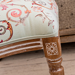 Стул из массива бука светло-зеленый с растительным орнаментом Raffael Angel Green Chair варинант исполнения - 5 | Loft Concept в Кирове