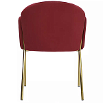 Стул бордовый на золотистых ножках Burgundy Chair варинант исполнения - 4 | Loft Concept в Кирове