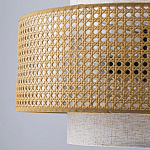 Подвесной светильник с декоративным поясом из плетеного бамбука Biuloggicu варинант исполнения - 7 | Loft Concept в Кирове