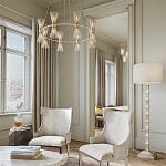 Торшер с фактурным каркасом и прямоугольным тканевым абажуром Shiye and Simplicity варинант исполнения - 3 | Loft Concept в Кирове