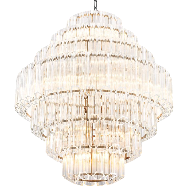Люстра Chandelier Vittoria L Clear Никель Прозрачный (Transparent) Люстра Chandelier Vittoria L Clear Никель Прозрачный (Transparent) в Кирове | Loft Concept