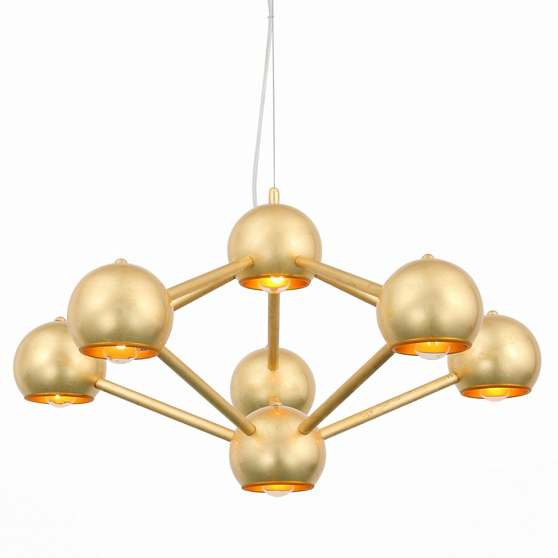 Люстра Heptaider Chandelier Латунь Люстра Heptaider Chandelier Латунь в Кирове | Loft Concept