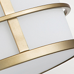 Потолочный светильник с белым матовым абажуром в металлическом каркасе Feiss варинант исполнения - 5 | Loft Concept в Кирове